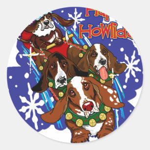 Santa Paws 2008 Classic Round Sticker