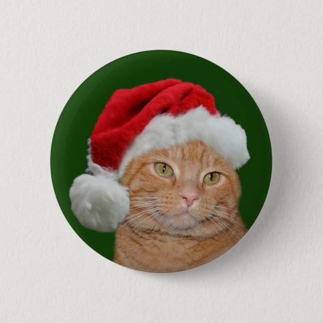 Santa Paws 6 Cm Round Badge (Front)