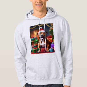 "Santa Paws: A Staffy’s Festive Surprise" Hoodie