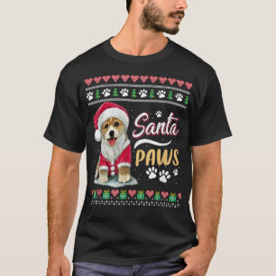 Santa Paws Christmas Dog Merry Christmas Funny Xm T-Shirt