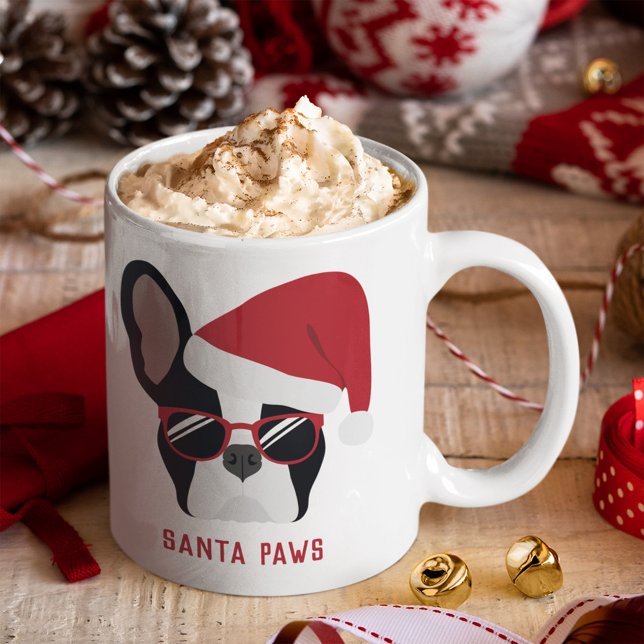 Santa Paws Christmas French Bulldog Coffee Mug (Creator Uploaded)