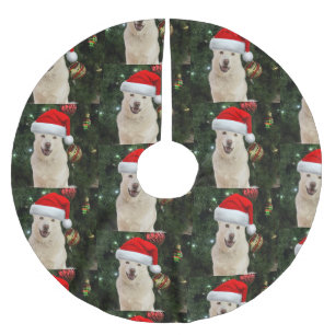 Santa Paws - Crystal the Husky Dog Brushed Polyester Tree Skirt