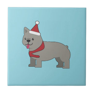 Santa Paws Holiday Ceramic Tile