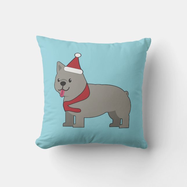 Santa Paws Holiday Cushion (Front)