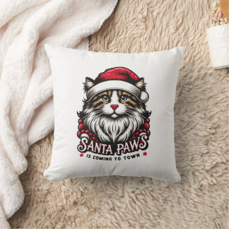 Santa Paws Is Coming To Town Cushion