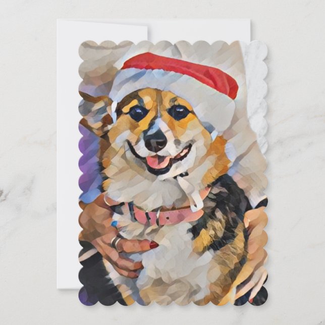 Santa Paws is Coming to Town Invitation (Front)