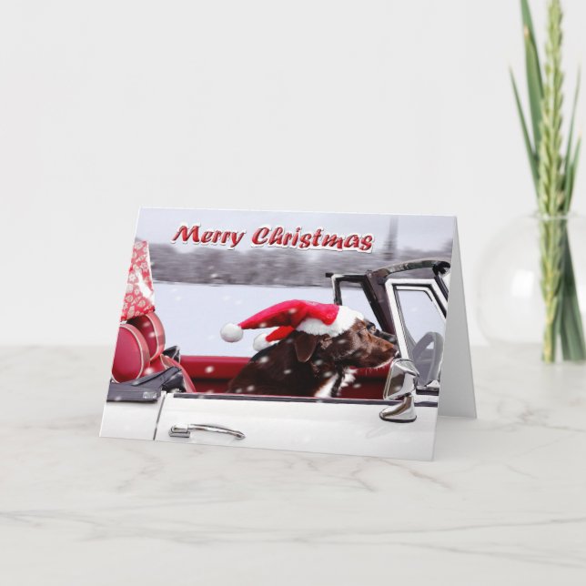 Santa Paws on a Mission! Holiday Card (Front)