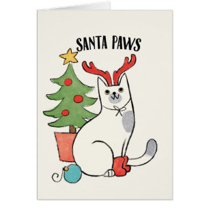 Santa Paws Reindeer Cat