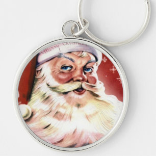 Santa Peace Love Christmas Holiday Destiny Key Ring