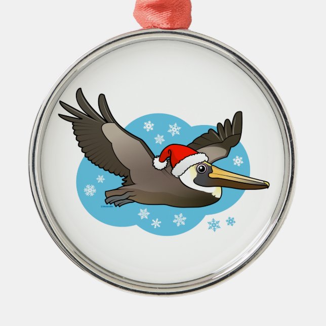 Santa Peli Metal Tree Decoration (Front)