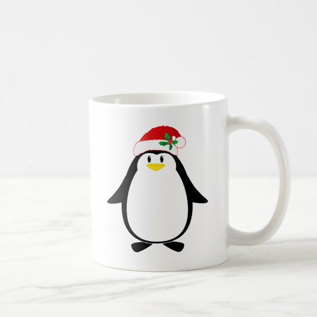 Santa Penguin Coffee Mug (Right)