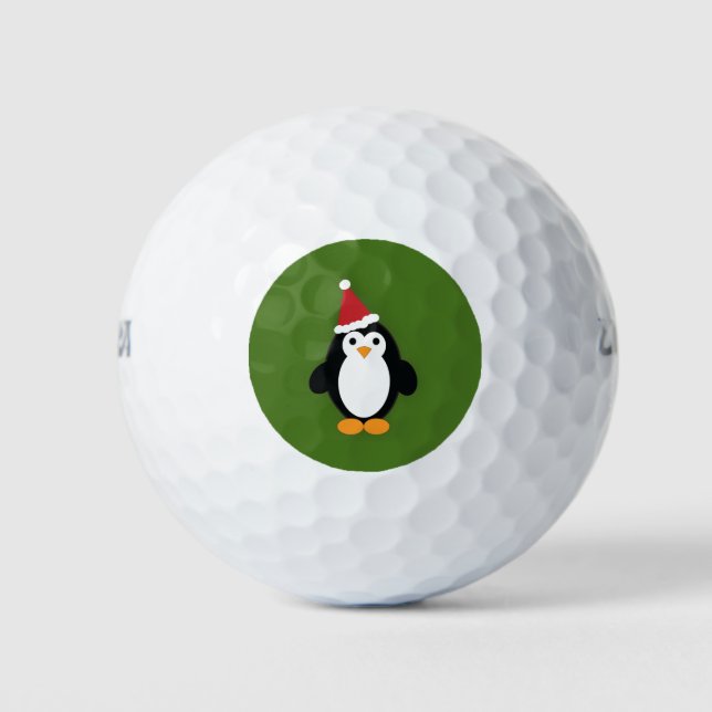 Santa Penguin Golf Balls (Front)