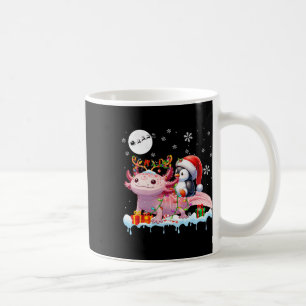 Santa Penguin Riding Axolotl Reindeer Christmas Se Coffee Mug