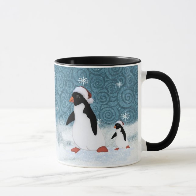 Santa Penguins Mug (Right)