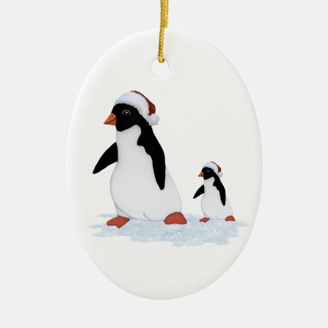 Santa Penguins Ornament (Front)