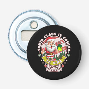 Santa Pickleball Christmas, Funny Santa Bottle Opener