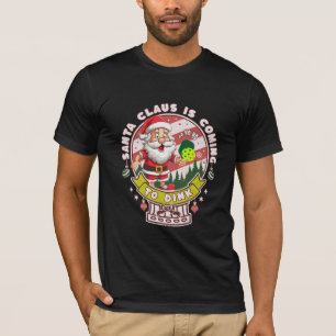 Santa Pickleball Christmas, Funny Santa T-Shirt