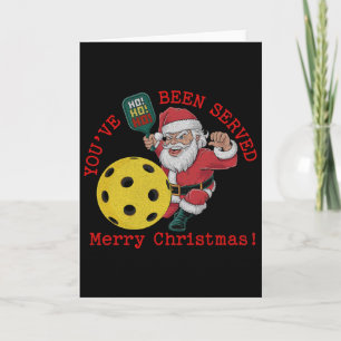 Santa Picklell You've Been Served Card