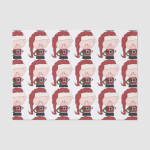 Santa Pig Claus Tissue Paper