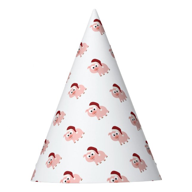 Santa Pig Party Hat (Front)
