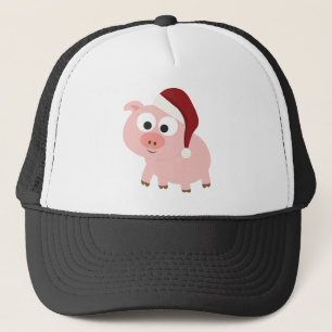 Santa Pig Trucker Hat