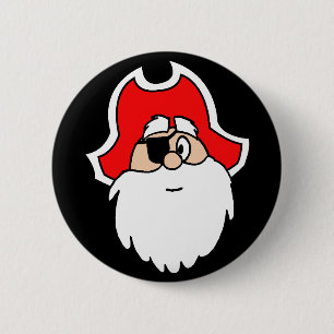 Santa Pirate Button
