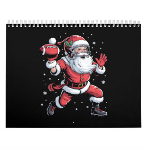 Santa Playing American Football Christmas Calendar