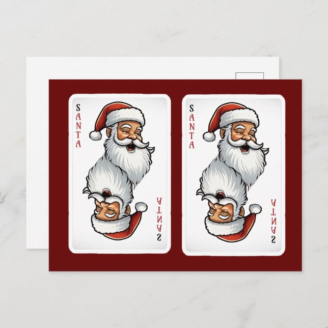 Santa Playing Card for Christmas (Front/Back)