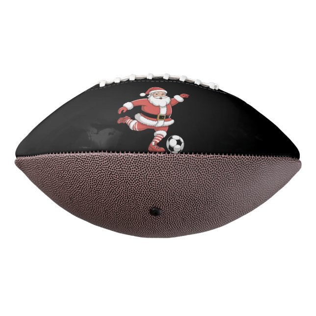 Santa Plays Soccer Christmas Sports Football (Rotated 270)