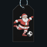 Santa Plays Soccer Christmas Sports Gift Tags<br><div class="desc">Santa Plays Soccer Christmas Sports</div>