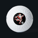 Santa Plays Soccer Christmas Sports Golf Balls<br><div class="desc">Santa Plays Soccer Christmas Sports</div>