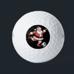 Santa Plays Soccer Christmas Sports Golf Balls<br><div class="desc">Santa Plays Soccer Christmas Sports</div>