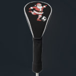Santa Plays Soccer Christmas Sports Golf Head Cover<br><div class="desc">Santa Plays Soccer Christmas Sports</div>