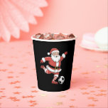 Santa Plays Soccer Christmas Sports Paper Cups<br><div class="desc">Santa Plays Soccer Christmas Sports</div>