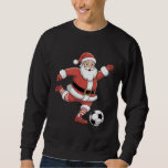 Santa Plays Soccer Christmas Sports Sweatshirt<br><div class="desc">Santa Plays Soccer Christmas Sports</div>
