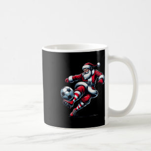 Santa Plays Soccer Christmas Sports Women Men Kids Coffee Mug