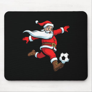 Santa Plays Soccer Christmas Sports Women Men Kids Mouse Pad