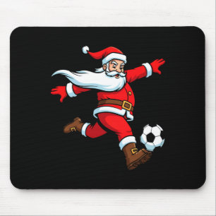Santa Plays Soccer Christmas Srts Women Men Kids L Mouse Pad