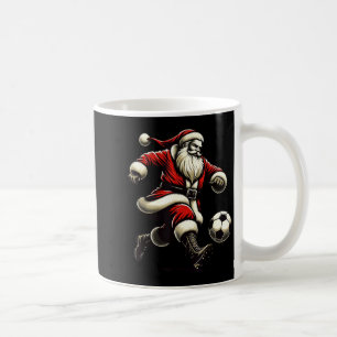 Santa Plays Soccer Srts, Xmas Christmas Women Men Coffee Mug