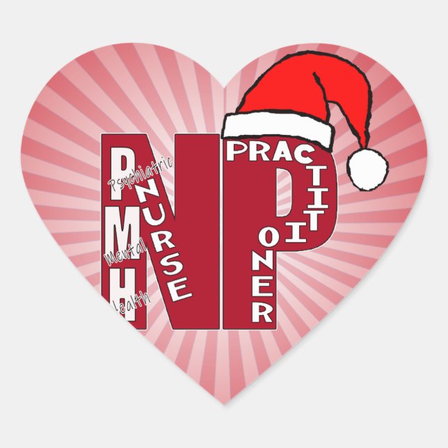 SANTA PMH-NP BigRed Heart Sticker (Front)