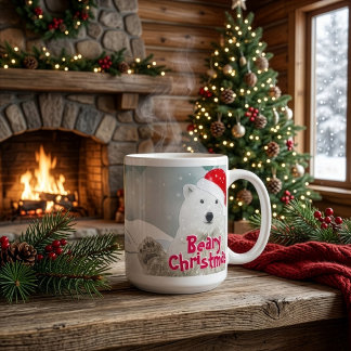 Santa Polar Bear | Beary Christmas Jumbo Mug