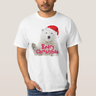 Santa Polar Bear | Beary Christmas T-Shirt