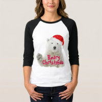 Santa Polar Bear | Beary Christmas T-Shirt