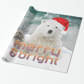 Santa Polar Bear | Beary Christmas Wrapping Paper