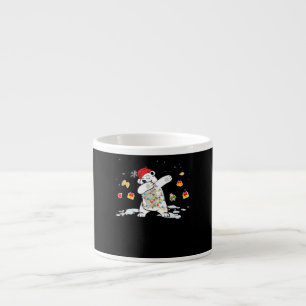 Santa Polar Bear Christmas Lights Bear Lover Espresso Cup
