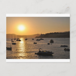 Santa ponsa sunset postcard
