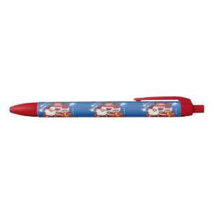 Santa Poodle Roudolph writing pen