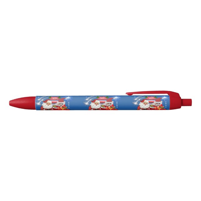 Santa Poodle Roudolph writing pen (Top)