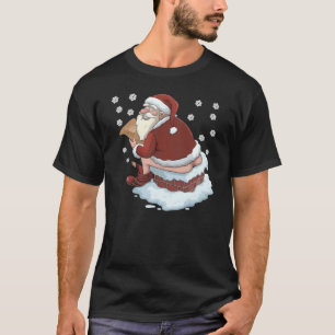 Santa Pooping Down The Chimney Ugly Funny gift  T-Shirt