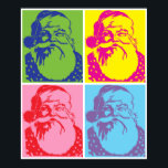 Santa Pop art Merry Christmas Poster<br><div class="desc">Popart Merry Christmas,  a must have!</div>